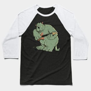 Monster with Bassguitar Baseball T-Shirt